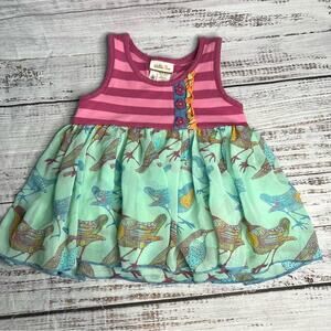 Matilda Jane 18 Months Fly Away With Me Fancy Top Secret Fields Birds Twirl Baby
